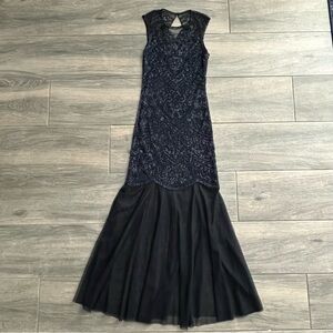 Beaded Full Length Formal Dress
